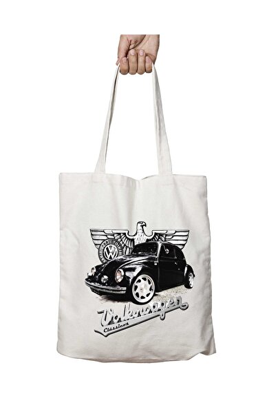 ART HEDİYE Fusca Black Acrílico 2 - Two Sides Permanent and Washable Shoulder...