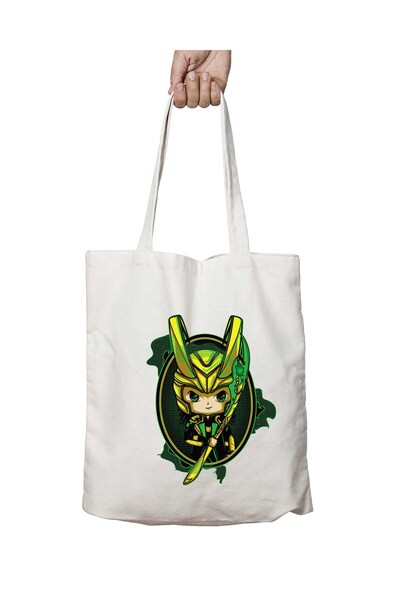 ART HEDİYE Asgard Portrait Loki Avengers - Two Sides Lasting and Washable Sho...
