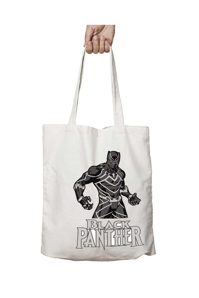 ART HEDİYE حقيبة كتف قابلة للغسل من بلاك بانثر - تدوم على الجانبين، للمدرسة و...