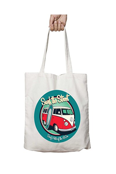 ART HEDİYE 60s Surf Hits Of The Street - حقيبة كتف ثابتة وقابلة للغسل على الج...