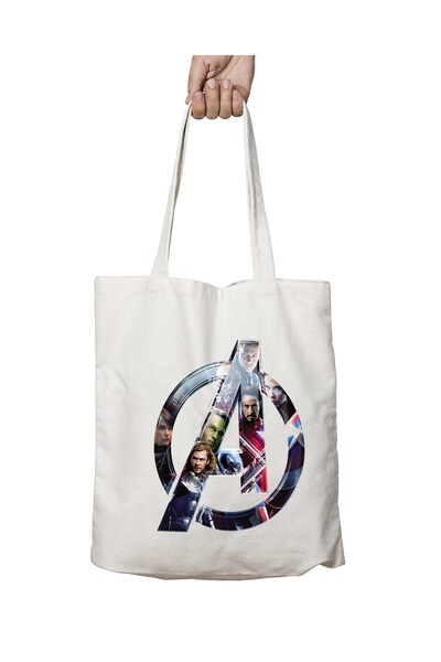 ART HEDİYE Avengers Infinity War Symbol - Washable Permanent Shoulder Tote Ba...