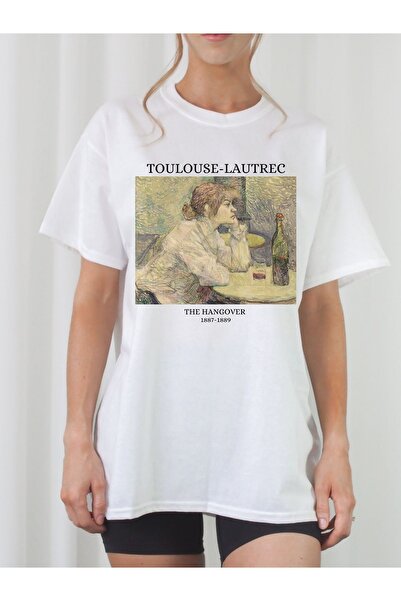 Jose Clothing تي شيرت كبير الحجم من القطن العضوي - بأكمام قصيرة وطباعة