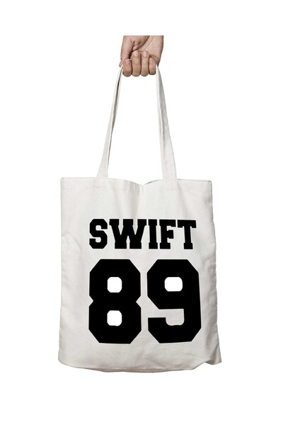 ART HEDİYE حقيبة كتف تايلور سويفت 89 قابلة للغسل على الجانبين - للمدرسة والشاطئ
