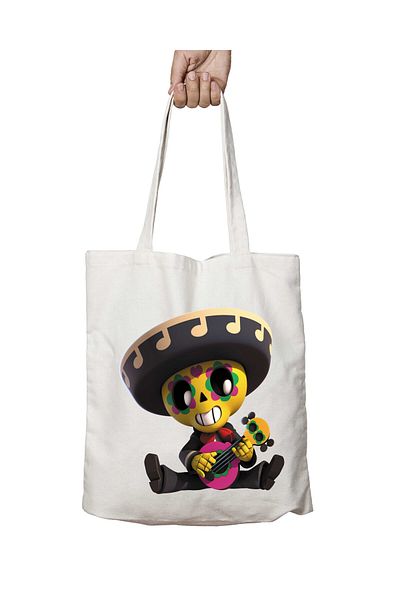 ART HEDİYE Brawl Stars Poco - Διαρκής και πλενόμενη υφασμάτινη τσάντα ώμου δύο όψεων
