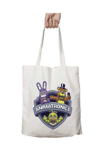ART HEDİYE Animatronik Maniacs - حقيبة كتف تدوم طويلاً وقابلة للغسل على الجانبين