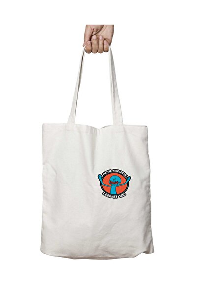 ART HEDİYE 25 RAM Look at Me - υφασμάτινη τσάντα ώμου δύο όψεων που διαρκεί και πλένεται