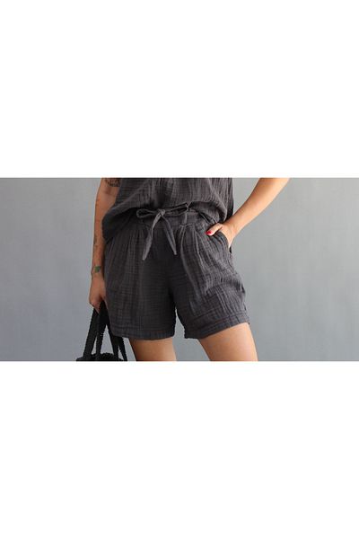 ASC SUN Muslin Pleated Shorts