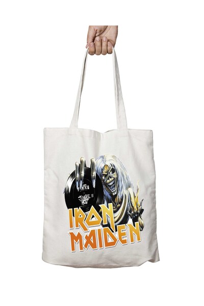 ART HEDİYE Iron Maiden Style - Geantă de umăr lavabilă, pentru școală și plajă, lavabilă de durată