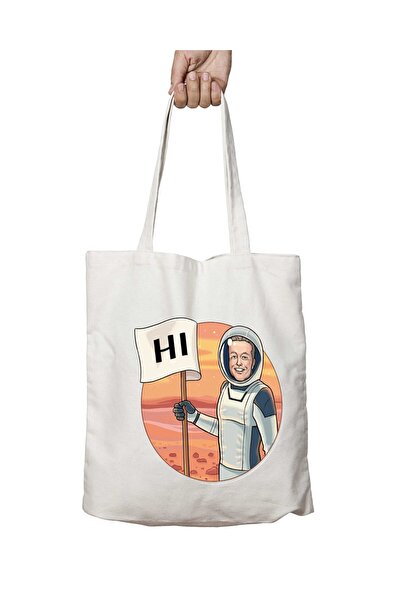 ART HEDİYE Elon Musk Telegram Astronaut - Two Sides Lasting and Washable Shou...