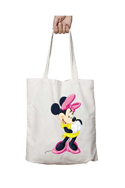 ART HEDİYE Minnie Mouse PNG Pic δύο όψεων Μόνιμη πλενόμενη σχολική τσάντα ώμο...