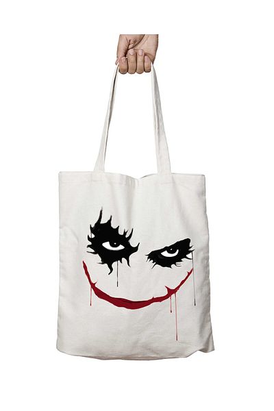 ART HEDİYE Joker 11 - Διπλή υφασμάτινη τσάντα ώμου που διαρκεί και πλένεται