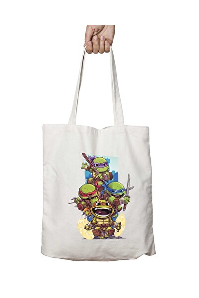 ART HEDİYE بيبي نينجا - حقيبة كتف تدوم طويلاً وقابلة للغسل على الجانبين