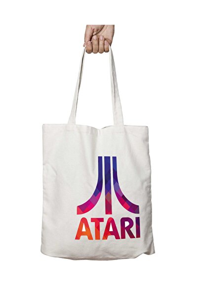 ART HEDİYE Atari 1 حقيبة مدرسية وشاطئية قابلة للغسل على الجانبين