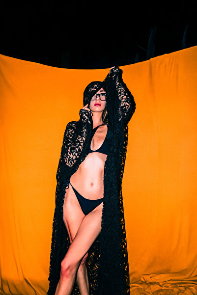 melongeneco Uzun dantelli kimono kapüşonlu rave kimono festival kimono sahil ...