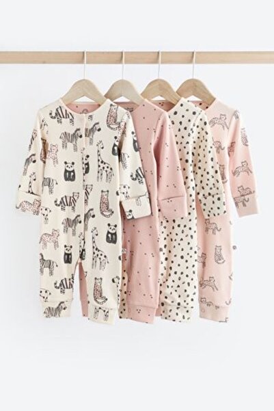 Next Baby 4 Pack Baby Footless Sleepsuits (0mths-3yrs)