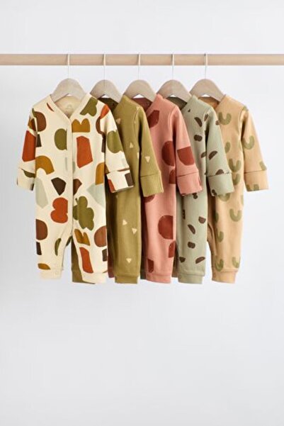Next Baby 100% Cotton Sleepsuits 5 Pack (0mths-3yrs)
