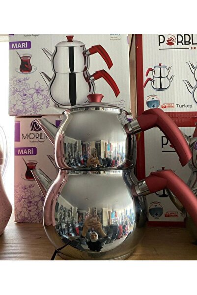 Home morlife Aile boyu Çelik Çaydanlık Takımı