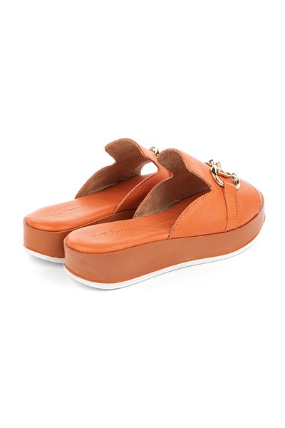 Hush Puppies Asan ( 624219 ) - Stylish Genuine Leather Anatomical Women's Slippers, Buckle