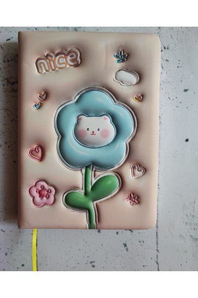 senacacollection 3d Embossed Micro Puffy Fluffy Squishy Notebook