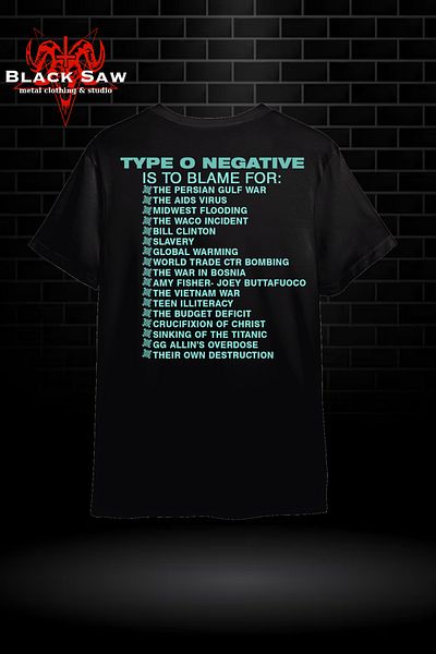 Valens Type O Negative - Καταστροφικό T-Shirt