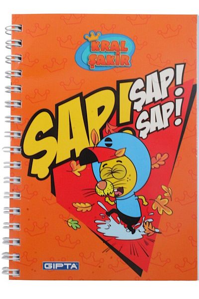 Gıpta A6 Kral Şakir - Sp.cardboard Covered Notebook 6014