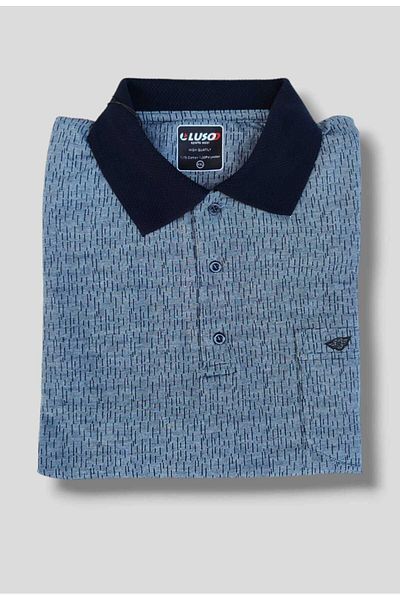 Ünal Giyim Tricou pentru tată cu guler de buzunar din bumbac mărime mare 3xl, 4xl, 5xl, 6xl