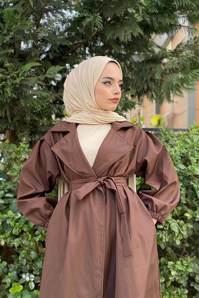 MODAF Balloon Sleeve Waist Trench Coat