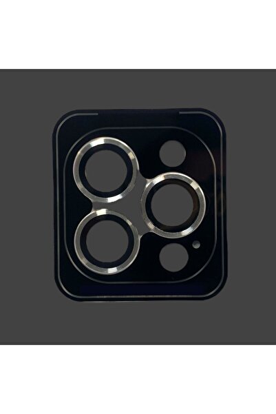 Turkuaz İphone 11 Pro/11 Pro Max Uyumlu Kamera Koruyucu Lens Mercek Çerçeveli...