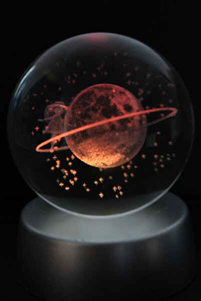 moryconcept Satrün Kız Model Cam Küre Işıklı