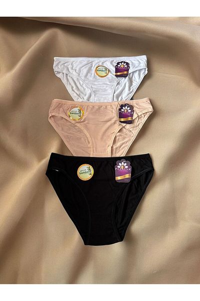 Papatya Σετ 3 τεμαχίων Daisy Bamboo Breathable Flexible Soft Panty Slip