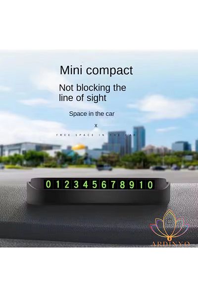 Ardinyo Night Vision Magnetic Portable Car Parking Numberer Phone Number Indicator