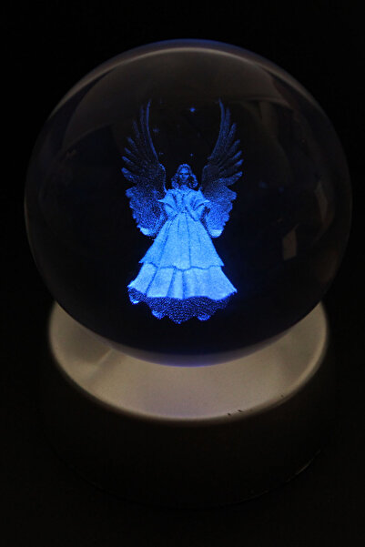 moryconcept Cam Küre Melek Model Işıklı