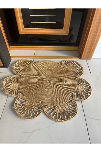 eftlyhome Modern Rugged Jute Wicker Doorfront - Bathroom Kitchen Living Room Living Room Mat Gift