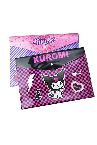 Four Office Kuromi Printed A4 Snap File