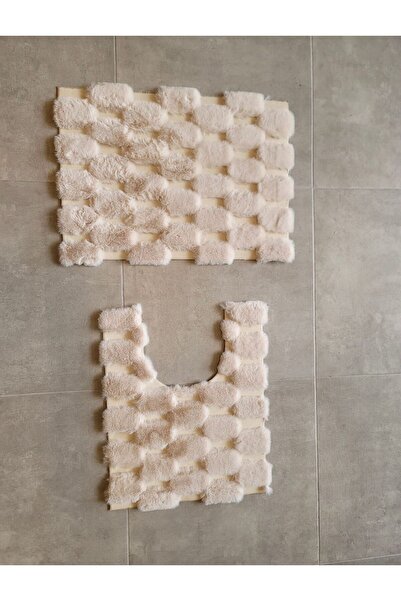 Tasarım ESTERHOMEDECOR Set de 2 covorașe de baie cu design - 80*120 50*80cm