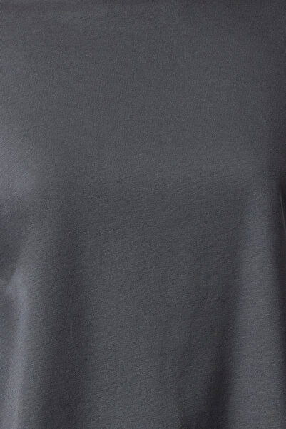 Trendyol Collection Anthracite Knitted T-Shirt Twoaw24Ts00008