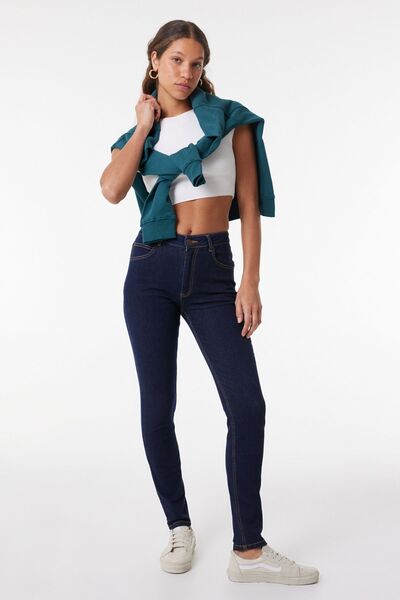 Lee Scarlett High Rise Skinny Fit Dar Kesim Yüksek Bel Lacivert Esnek Jean Ko...