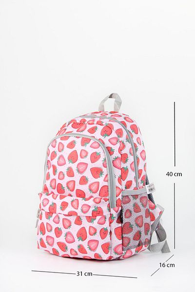 TRENDYOLKIDS Light Pink 3-Piece Girl's Lunch Bag with Pen Holder School Bag Tkdaw25Si00001