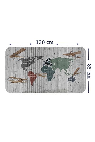 Dropcek eticaret Educational World Map World Atlas Children's and Baby's Room Wall Sticker-85x130-3804
