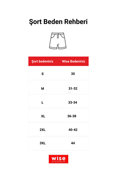 Wise Erkek Taş Diz Altı Likralı Bermuda Kemer Hediyelii Kapri Uzun Şort