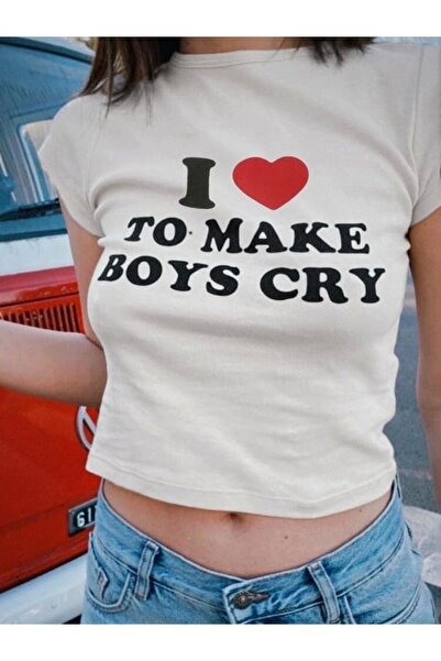 DarkellaStore Μου αρέσει να κάνω τους αγόρια να κλαίουν κοντομάνικο μπλουζάκι