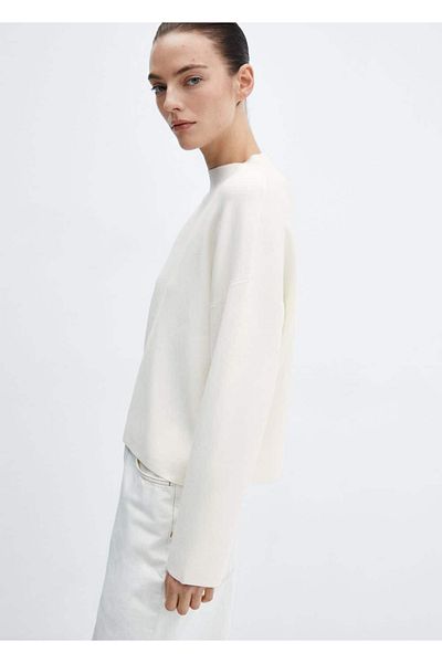 MANGO Woman Perkins Collar Knitwear Sweater