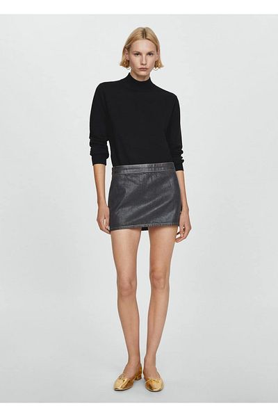 MANGO Woman Pletený svetr Perkins Collar