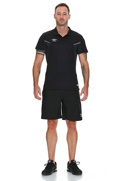 UMBRO Tf0031 Drill Top Esale Polo γιακά ανδρικό μπλουζάκι μαύρο