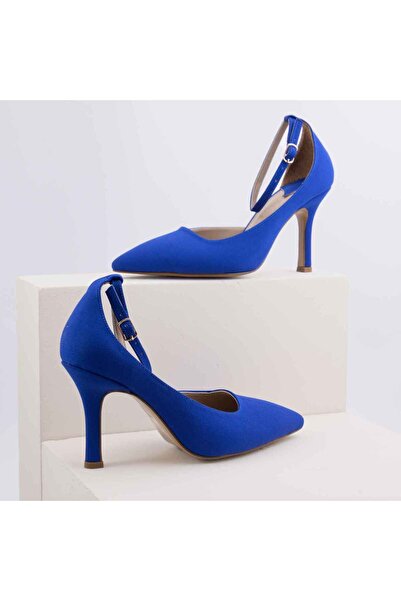 RUXENE Vita Затворени обувки с остри върхове, 9 см тънък ток и ремъци - Обувк...