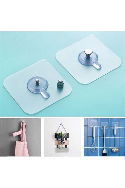 ihtiyaçavm Super Strong Rack Holder Hanger - Pin Punch Free, Screw Nail Hook Adhesive