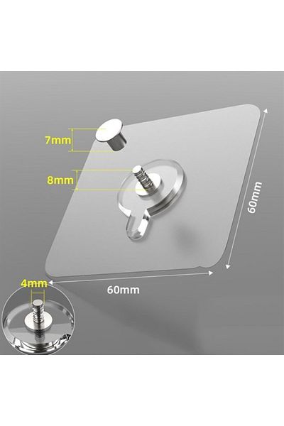 ihtiyaçavm Super Strong Rack Holder Hanger - Pin Punch Free, Screw Nail Hook Adhesive