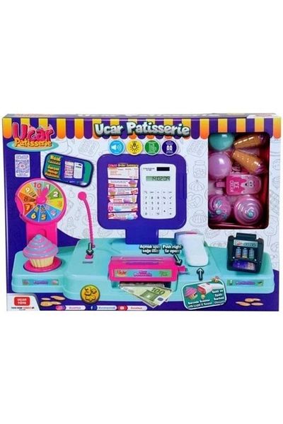 Uçar Oyuncak Barcode Reader, Scale, Pos Machine, Calculator, Patisserie Cash Register Set