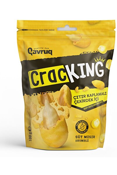 Qavruq quality nuts CRACKING Çıtır Kaplamalı Çekirdek İçi Süt Mısırlı