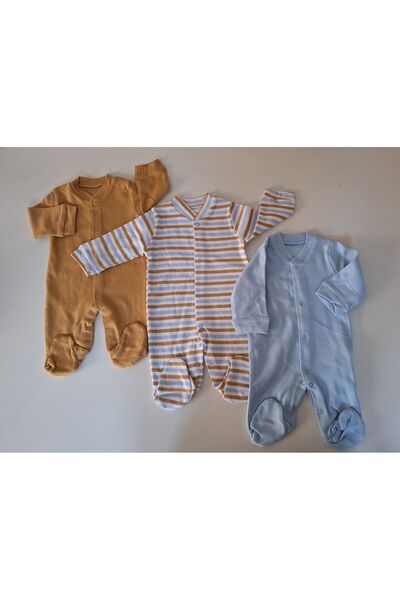 biyan collection طقم بدلة أطفال مكونة من 3 قطع هدية لحديثي الولادة